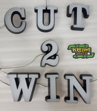 Cut 2 Win Lighted Letter