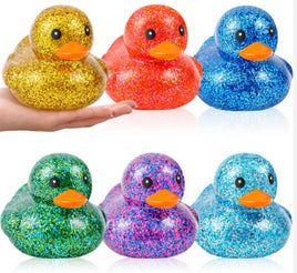 6" Large Glitter Rubber Duck