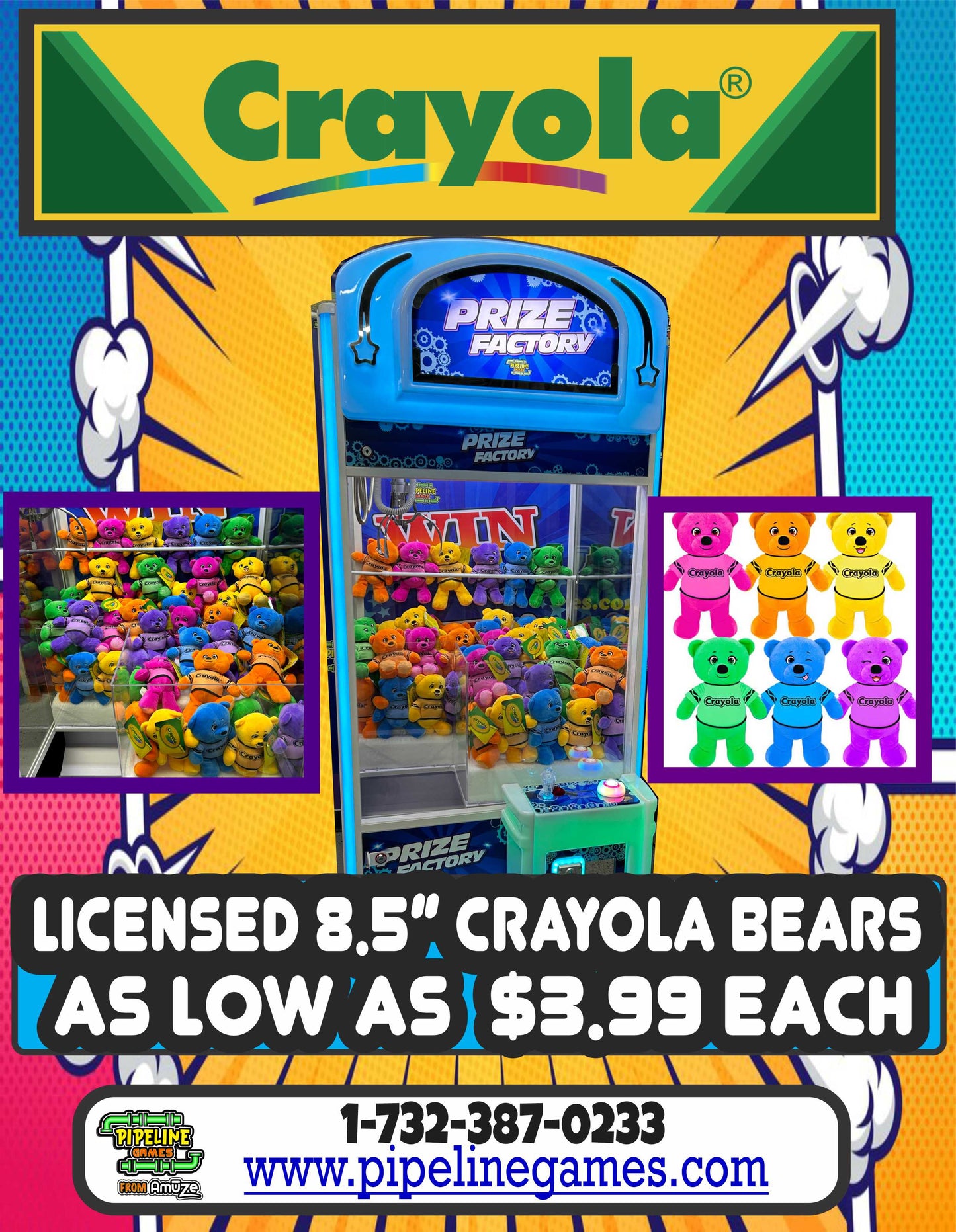 Crayola Crayon Bears - As low as $3.99 each / Packed 24 pcs per mix