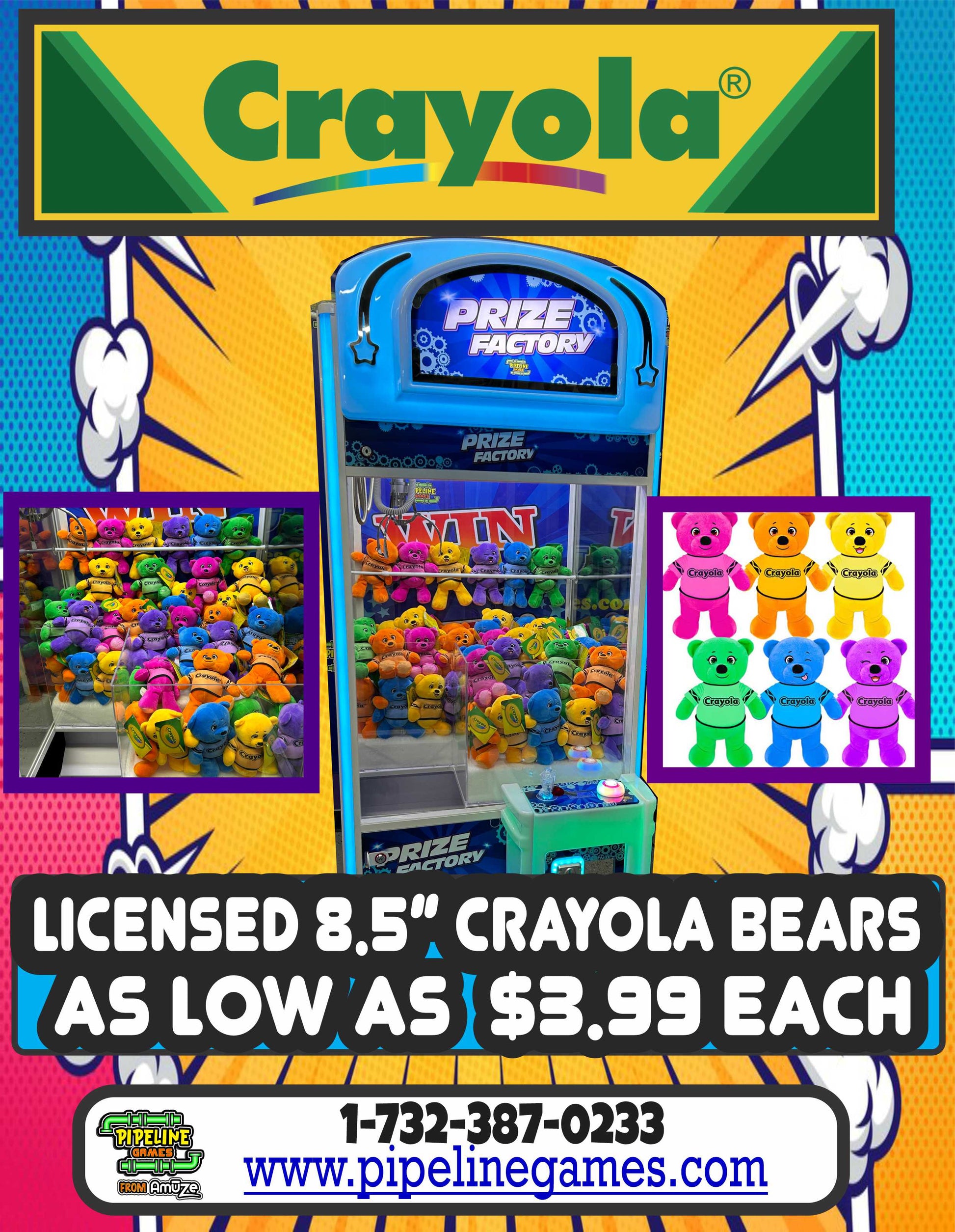 Crayola Crayon Bears - As low as $3.99 each / Packed 24 pcs per mix