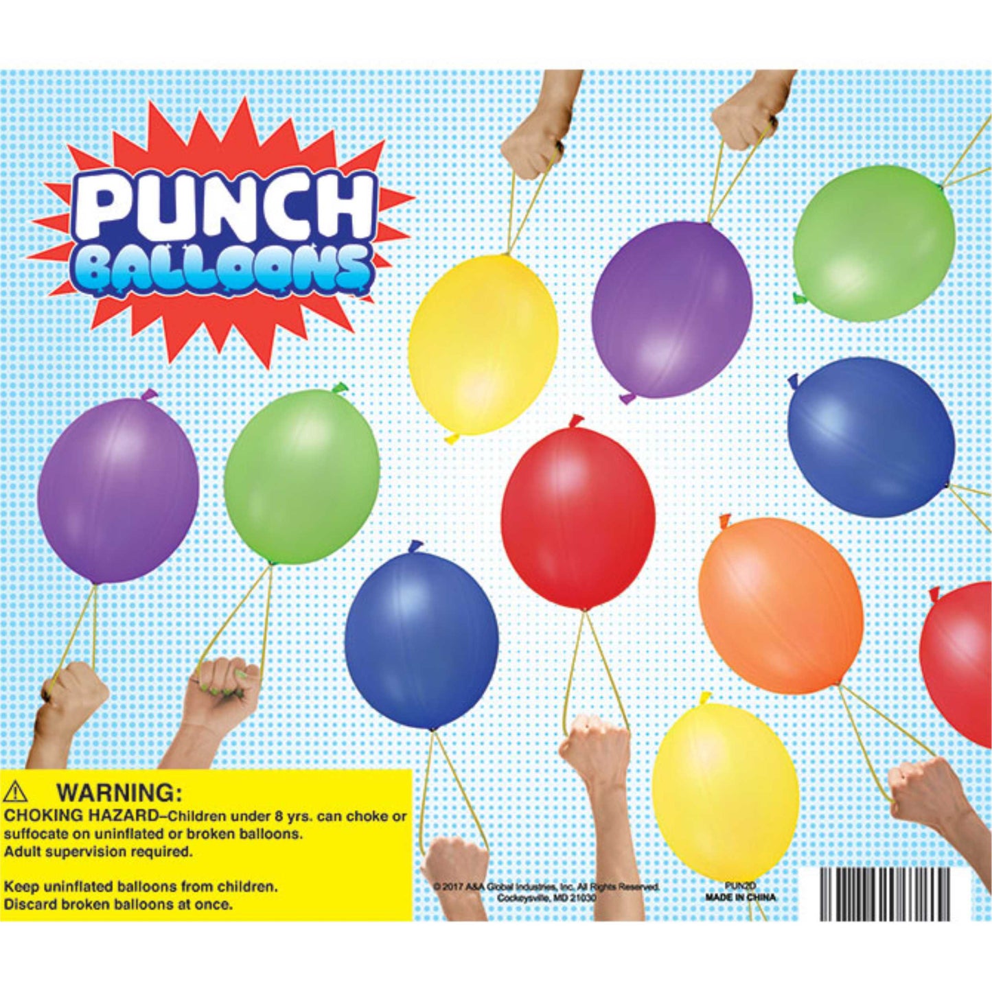 2" Capsule Punch Balloons